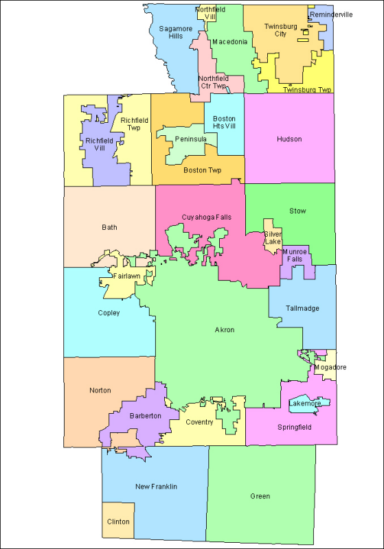 Summit County Map