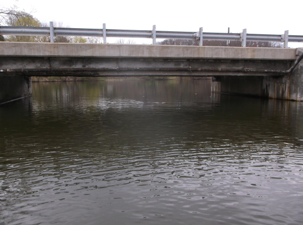 Image of Christman Road Bridge Side View title=