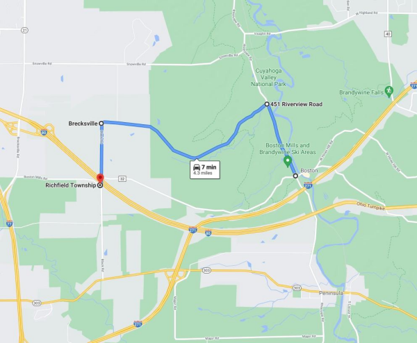 Boston Mills Road Phase 2 Detour Route