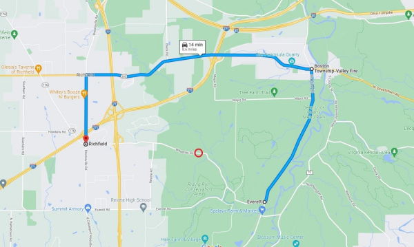 Wheatley Road Crossover Pipe Detour Map