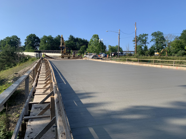 Image of Brandywine Road Bridge Deck Pour Complete