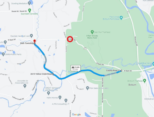 Bath Road Culvert Replacement Detour