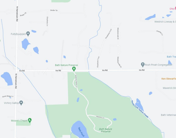 Ira Road Bridge Map