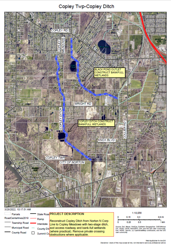 Image of Copley Ditch/Black Pond Map