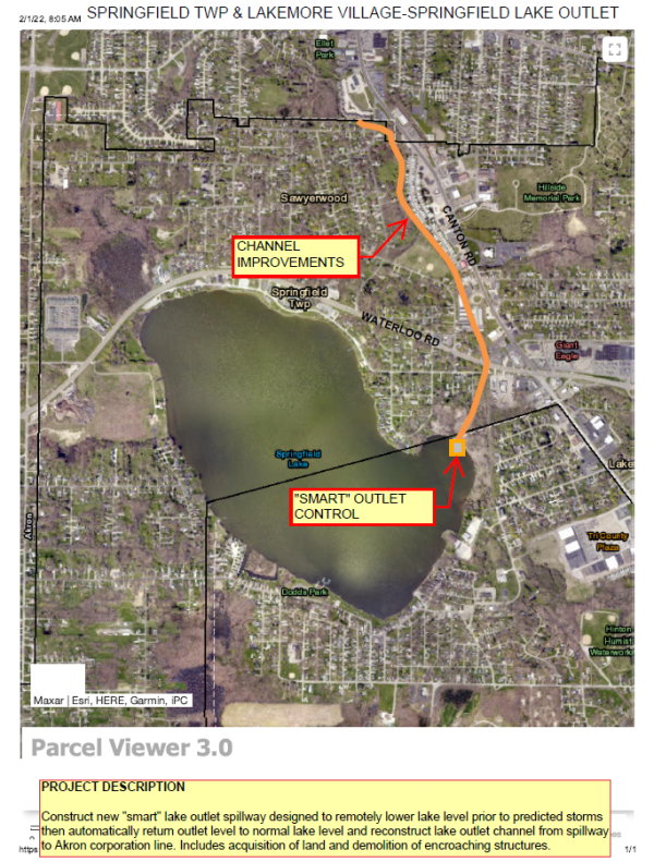 Image of Springfield Lake Map