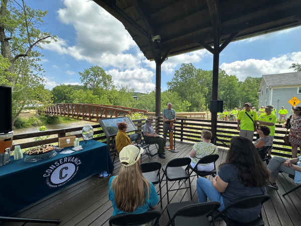 Image of CVNP Pedestrian Bridge Ribbon Cutting Ceremony 2 title=
