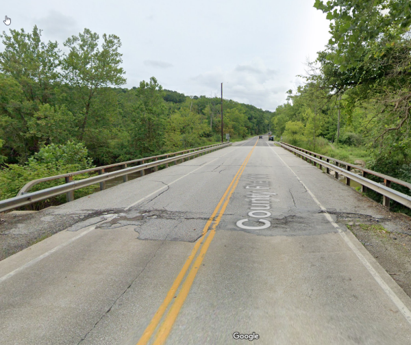 Image of W Highland Rd Bridge over Cuyahoga River POV 02/22/2024