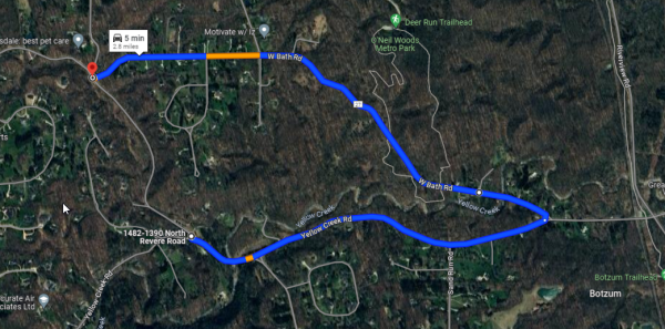 N. Revere Rd Detour 06/17/2024