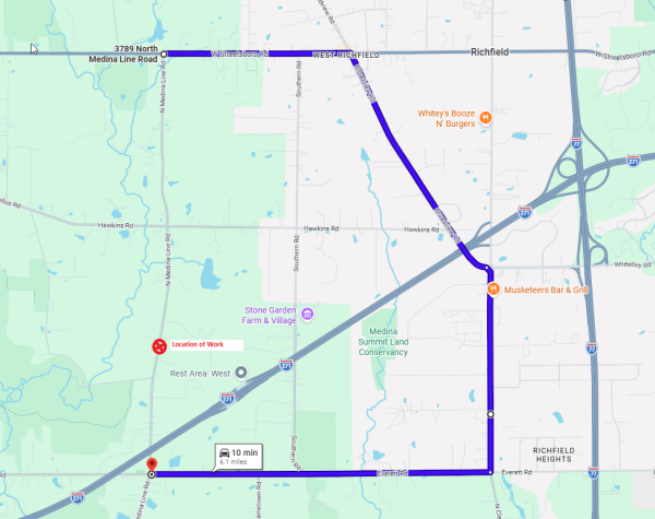 N Medina Line Detour 10/05/2026
